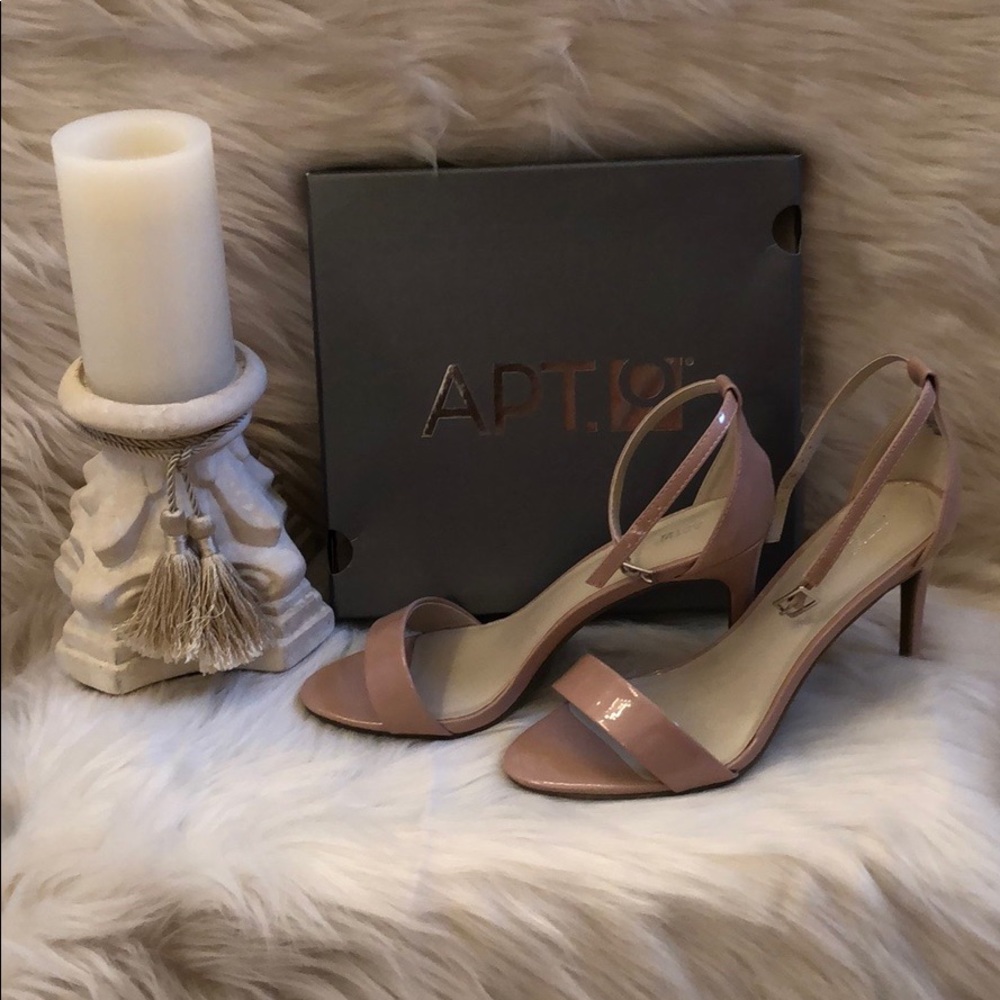 Blush colored heels.